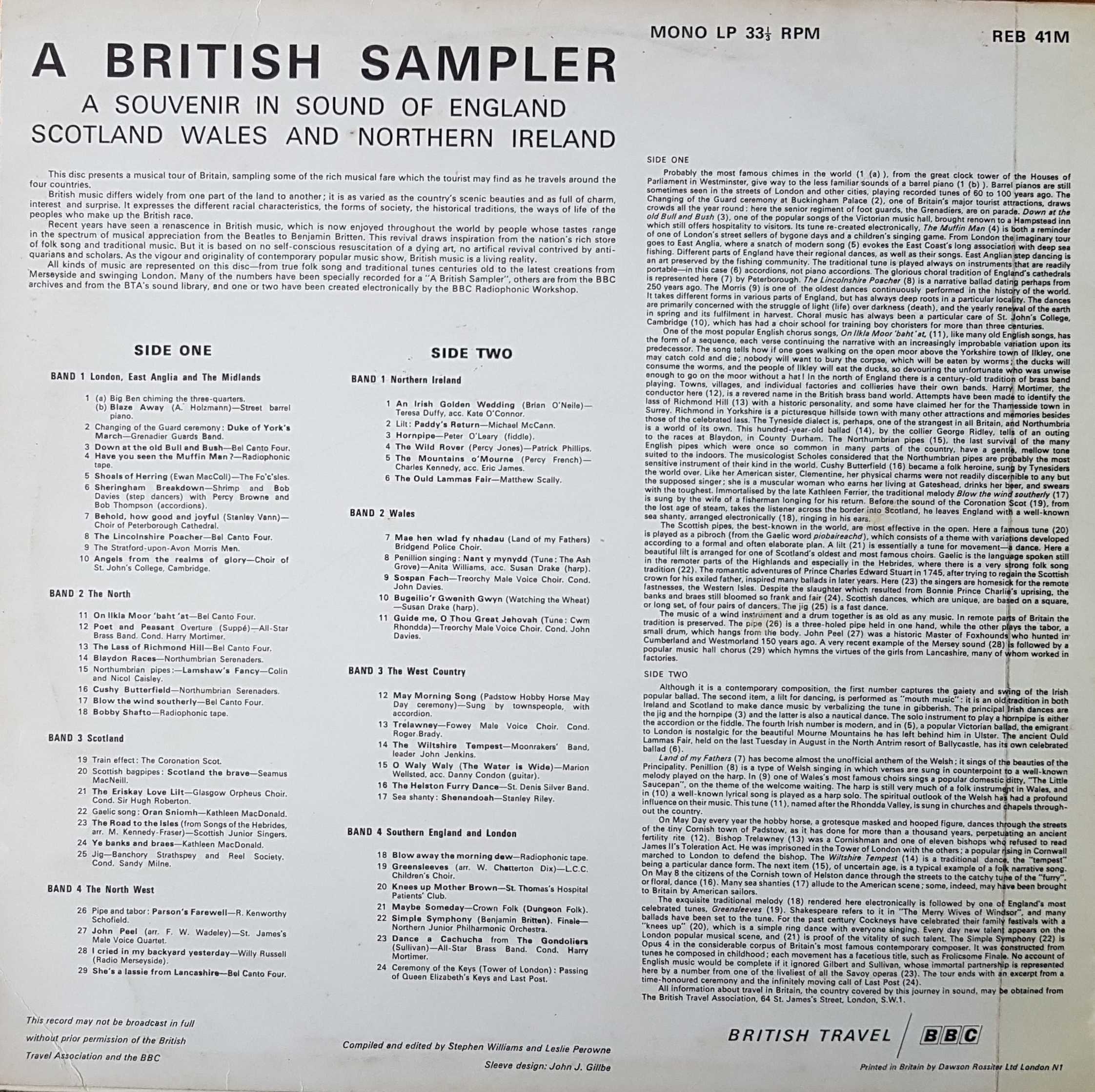 Picture of REB 41 A British sampler by artist Various from the BBC records and Tapes library